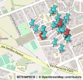 Mappa Via Privata Bernardino Ghiringhelli, 20152 Milano MI, Italia (0.22963)