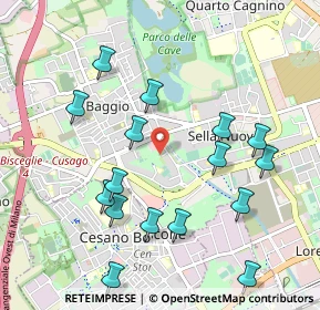 Mappa Via Valsesia, 20152 Milano MI, Italia (1.06875)