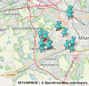 Mappa Via Valsesia, 20152 Milano MI, Italia (2.98929)