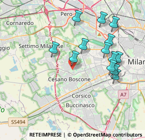 Mappa 20152 Milano MI, Italia (3.85538)