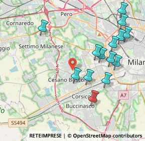 Mappa 20152 Milano MI, Italia (4.37357)
