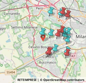 Mappa 20152 Milano MI, Italia (3.74471)