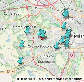 Mappa Via Valsesia, 20152 Milano MI, Italia (3.75)