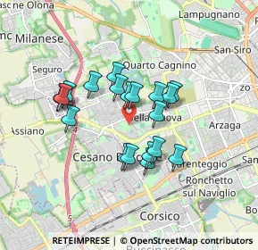 Mappa Via Valsesia, 20152 Milano MI, Italia (1.36)