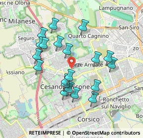 Mappa Via Valsesia, 20152 Milano MI, Italia (1.6985)