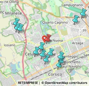 Mappa 20152 Milano MI, Italia (2.08571)