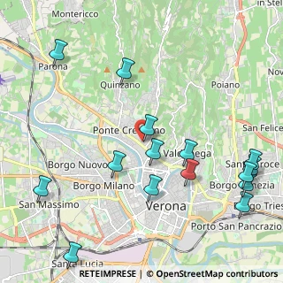 Mappa Piazza Donatori di Sangue, 37124 Verona VR, Italia (2.57333)