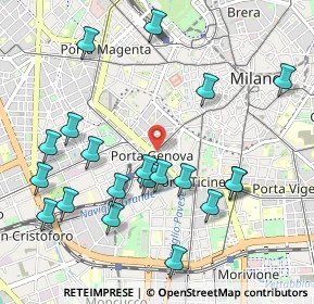 Mappa Piazzale Antonio Cantore, 20123 Milano MI, Italia (1.129)