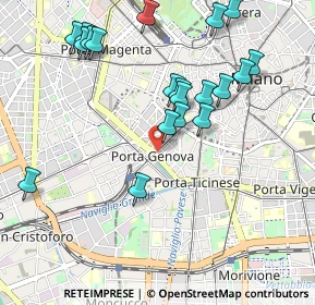 Mappa Piazzale Antonio Cantore, 20123 Milano MI, Italia (1.0705)
