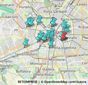 Mappa Piazzale Antonio Cantore, 20123 Milano MI, Italia (1.289)