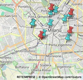 Mappa Piazzale Antonio Cantore, 20123 Milano MI, Italia (2.05357)