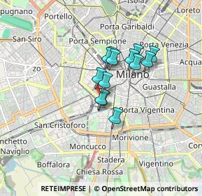 Mappa Piazzale Antonio Cantore, 20123 Milano MI, Italia (1.14462)