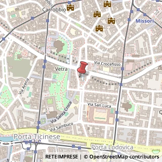Mappa Via Santa Croce, 6, 20122 Milano, Milano (Lombardia)