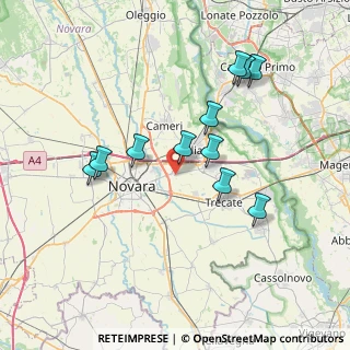 Mappa Parco della Mora, 28100 Novara NO, Italia (6.90182)