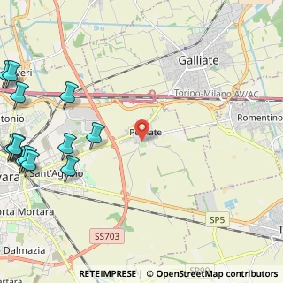 Mappa Via Parco Della Mora, 28100 Novara NO, Italia (3.48769)