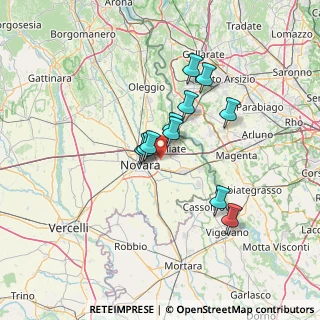 Mappa Via Parco Della Mora, 28100 Novara NO, Italia (10.49364)