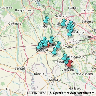 Mappa Parco della Mora, 28100 Novara NO, Italia (11.74579)