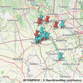 Mappa Parco della Mora, 28100 Novara NO, Italia (9.75538)