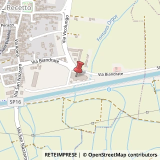 Mappa Via Biandrate, 20, 28060 Recetto, Novara (Piemonte)