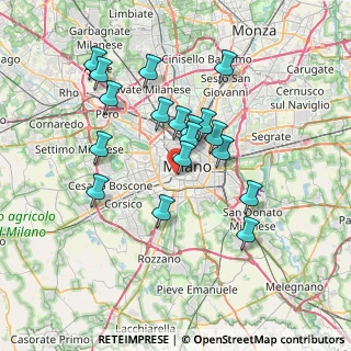 Mappa Via Gaudenzio Ferrari, 20123 Milano MI, Italia (6.47)