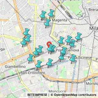 Mappa Via Bergognone Ambrogio, 20144 Milano MI, Italia (0.883)