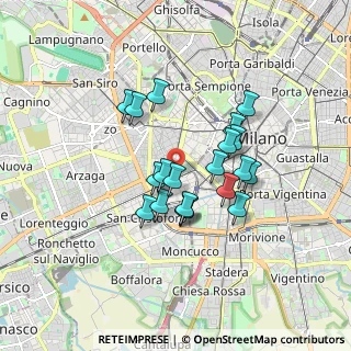 Mappa Via Bergognone Ambrogio, 20144 Milano MI, Italia (1.36)