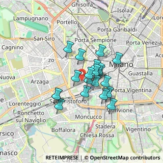 Mappa Via Bergognone Ambrogio, 20144 Milano MI, Italia (1.2145)