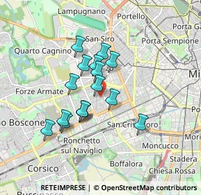 Mappa Via Luigi Soderini, 20147 Milano MI, Italia (1.33188)