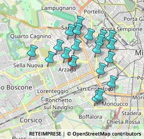 Mappa Via Luigi Soderini, 20147 Milano MI, Italia (1.655)