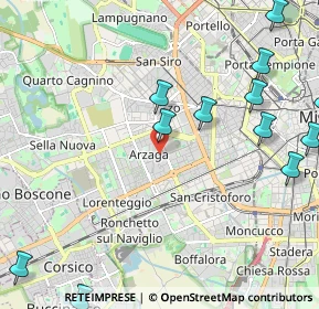 Mappa Via Luigi Soderini, 20147 Milano MI, Italia (2.83583)