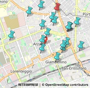 Mappa Via Luigi Soderini, 20147 Milano MI, Italia (0.98632)