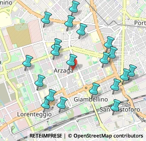 Mappa Via Luigi Soderini, 20147 Milano MI, Italia (1.0745)