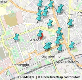 Mappa Via Luigi Soderini, 20147 Milano MI, Italia (1.0385)