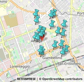 Mappa Via Luigi Soderini, 20147 Milano MI, Italia (0.713)