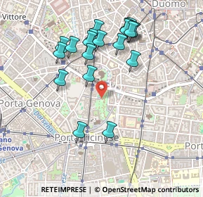 Mappa Zona 1 Centro Storico, 20121 Milano MI, Italia (0.4855)