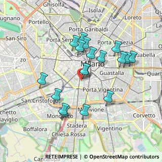 Mappa Zona 1 Centro Storico, 20123 Milano MI, Italia (1.70889)