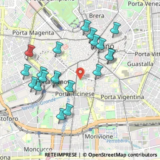 Mappa Zona 1 Centro Storico, 20123 Milano MI, Italia (1.028)
