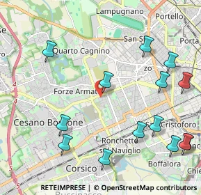 Mappa Via della Capinera, 20147 Milano MI, Italia (2.63071)