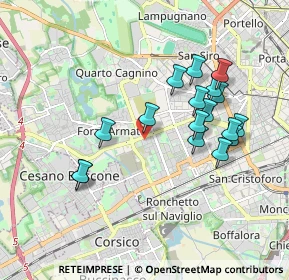Mappa Via della Capinera, 20147 Milano MI, Italia (1.76941)