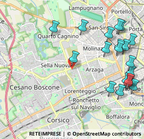 Mappa Via della Capinera, 20147 Milano MI, Italia (2.62632)