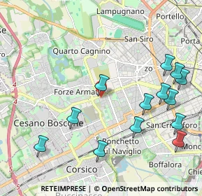 Mappa Via della Capinera, 20147 Milano MI, Italia (2.40692)