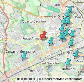 Mappa Via della Capinera, 20147 Milano MI, Italia (2.28267)