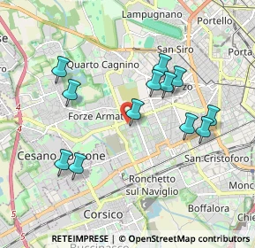 Mappa Via della Capinera, 20147 Milano MI, Italia (1.8)