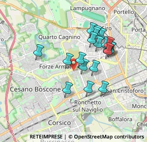 Mappa Via della Capinera, 20147 Milano MI, Italia (1.565)