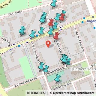 Mappa Via della Capinera, 20147 Milano MI, Italia (0.128)