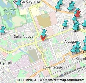 Mappa Via della Capinera, 20147 Milano MI, Italia (1.5855)