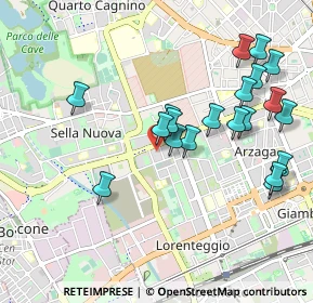 Mappa Via della Capinera, 20147 Milano MI, Italia (1.014)