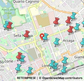 Mappa Via della Capinera, 20147 Milano MI, Italia (1.424)