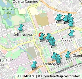 Mappa Via della Capinera, 20147 Milano MI, Italia (1.099)