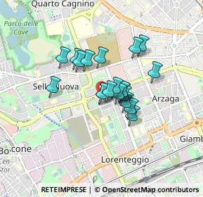 Mappa Via della Capinera, 20147 Milano MI, Italia (0.5705)
